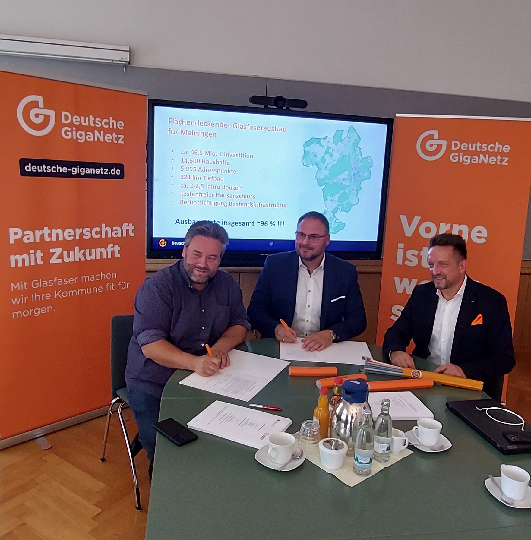 Glasfaserausbau in Meiningen: Stadt vereinbart Infrastruktur- Projekt mit der Deutschen GigaNetz GmbH